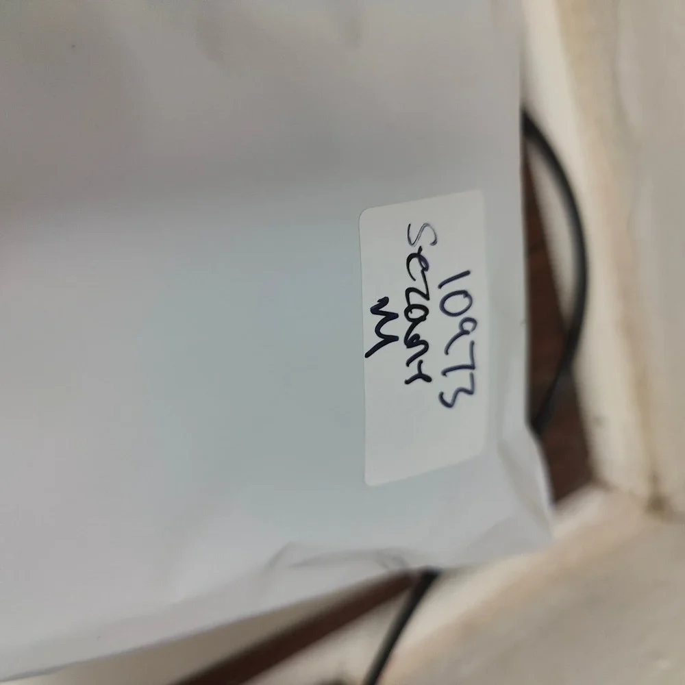 Sezane La Maille Ribbed Cotton Wool Knit Top Womens Medium Cream Buttoned - Picture 8 of 8